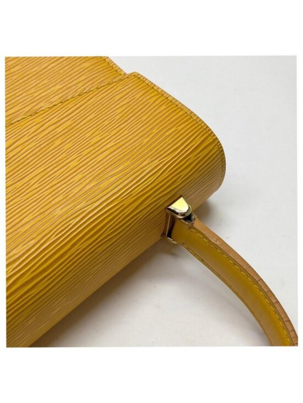 Authentic Louis Vuitton Malesherbes Epi Leather Handbag Yellow - Picture 7 of 16